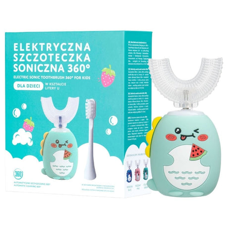 Simed Sonic Toothbrush 360 for Children U-shape 2 in 1 - Green
