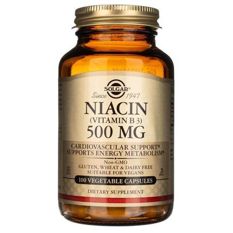 Solgar Niacin 500 mg - 100 Capsules