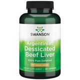 Swanson Argentinian Dessicated Beef Liver 500 mg - 120 Capsules