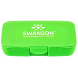 Swanson Pillbox Capsule Container, Green - 1 Piece