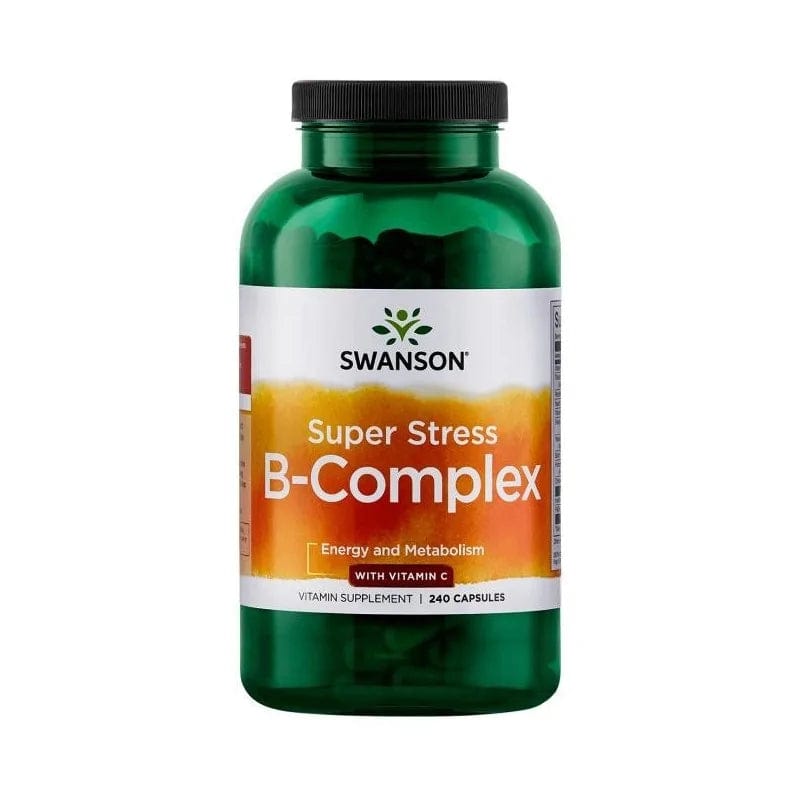 Swanson Super Stress B-Complex with Vitamin C - 240 Capsules