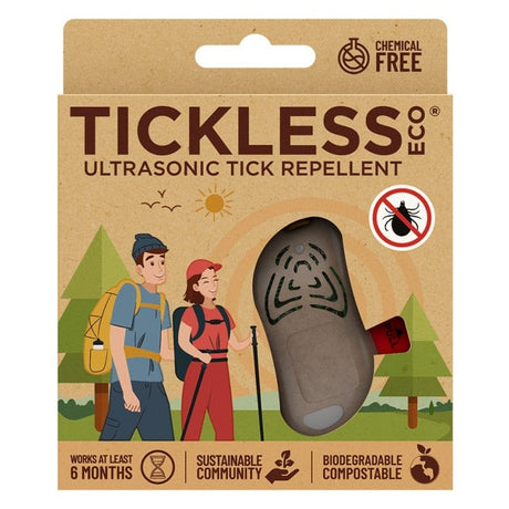 Tickless Eco Human Ultrasonic Tick Repellent - Brown