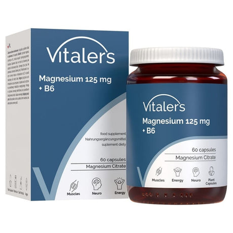Vitaler's Magnesium 125 mg + Vitamin B6 - 60 Capsules