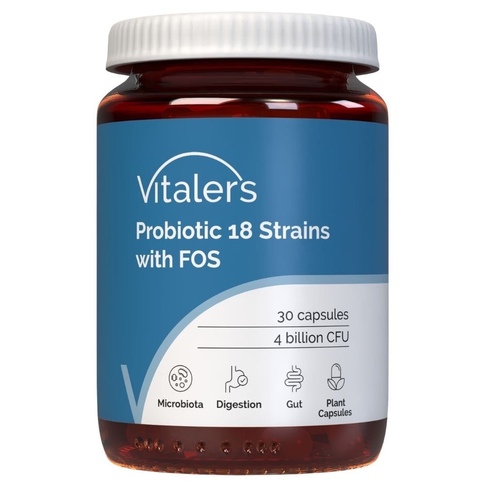 Vitaler's Probiotic 18 Strains with FOS - 30 Capsules