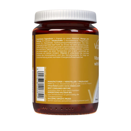 Vitaler's Vitamin C with Rosehip 1000 mg - 60 Capsules