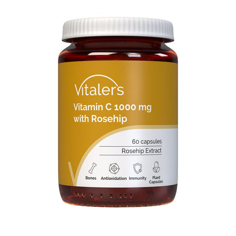 Vitaler's Vitamin C with Rosehip 1000 mg - 60 Capsules