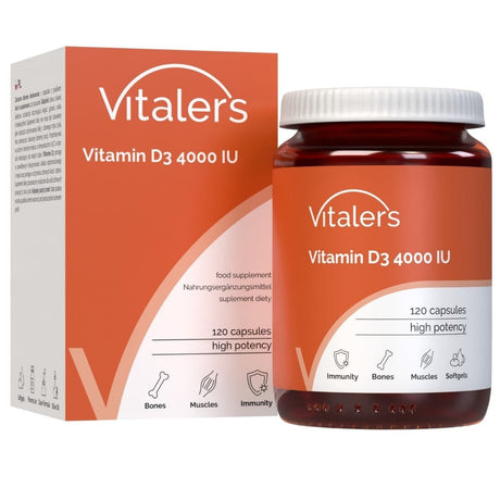 Vitaler's Vitamin D3 4000 IU - 120 Capsules