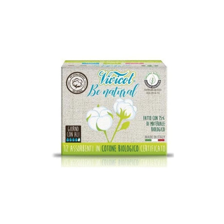 Vivicot Be Natural DaytimeSanitary Towels - 12 Pieces