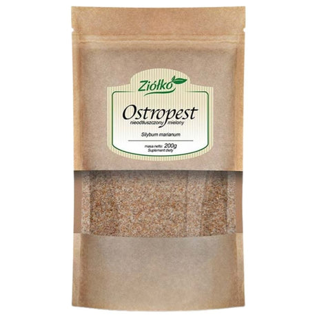 Ziółko Milk Thistle, Ground, Non-Defatted - 200 g