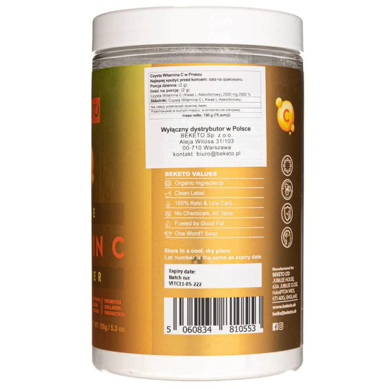 BeKeto Vitamin C 100%, powder - 150 g