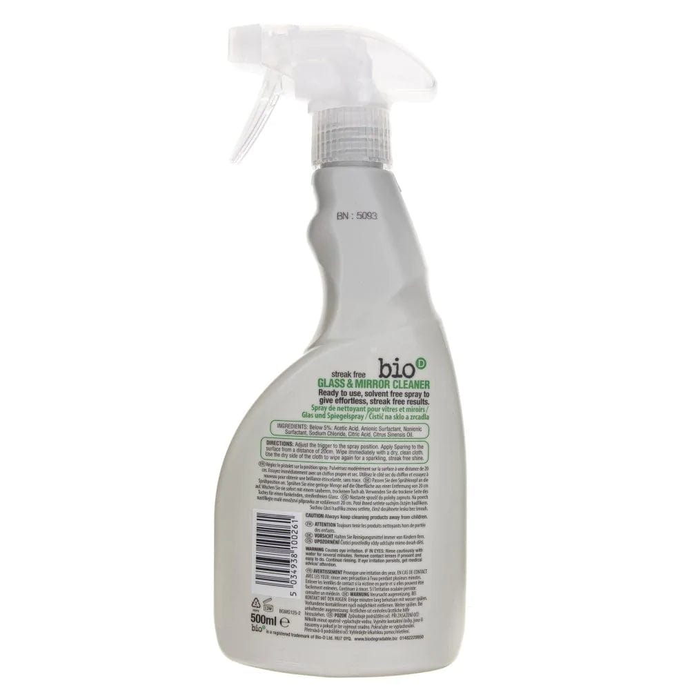 Bio-D Glass & Mirror Cleaner - 500 ml