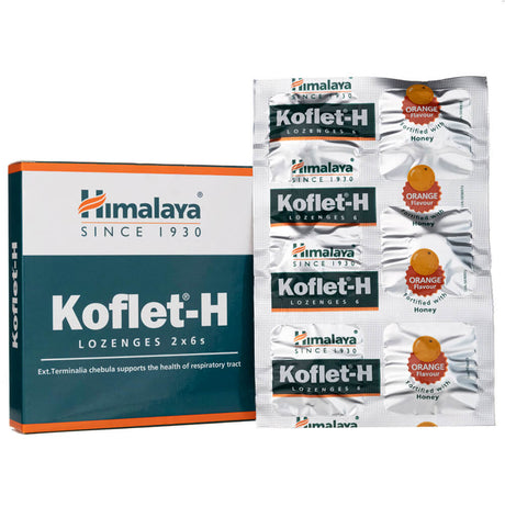 Himalaya Koflet-H Orange - 12 Lozenges