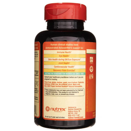 Nutrex Hawaii BioAstin Hawaiian Astaxanthin 4 mg - 120 Softgels