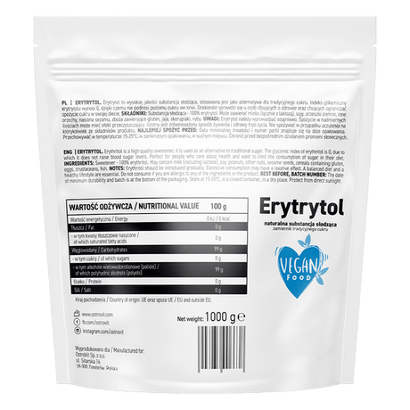 Ostrovit Erythritol, natural - 1000 g