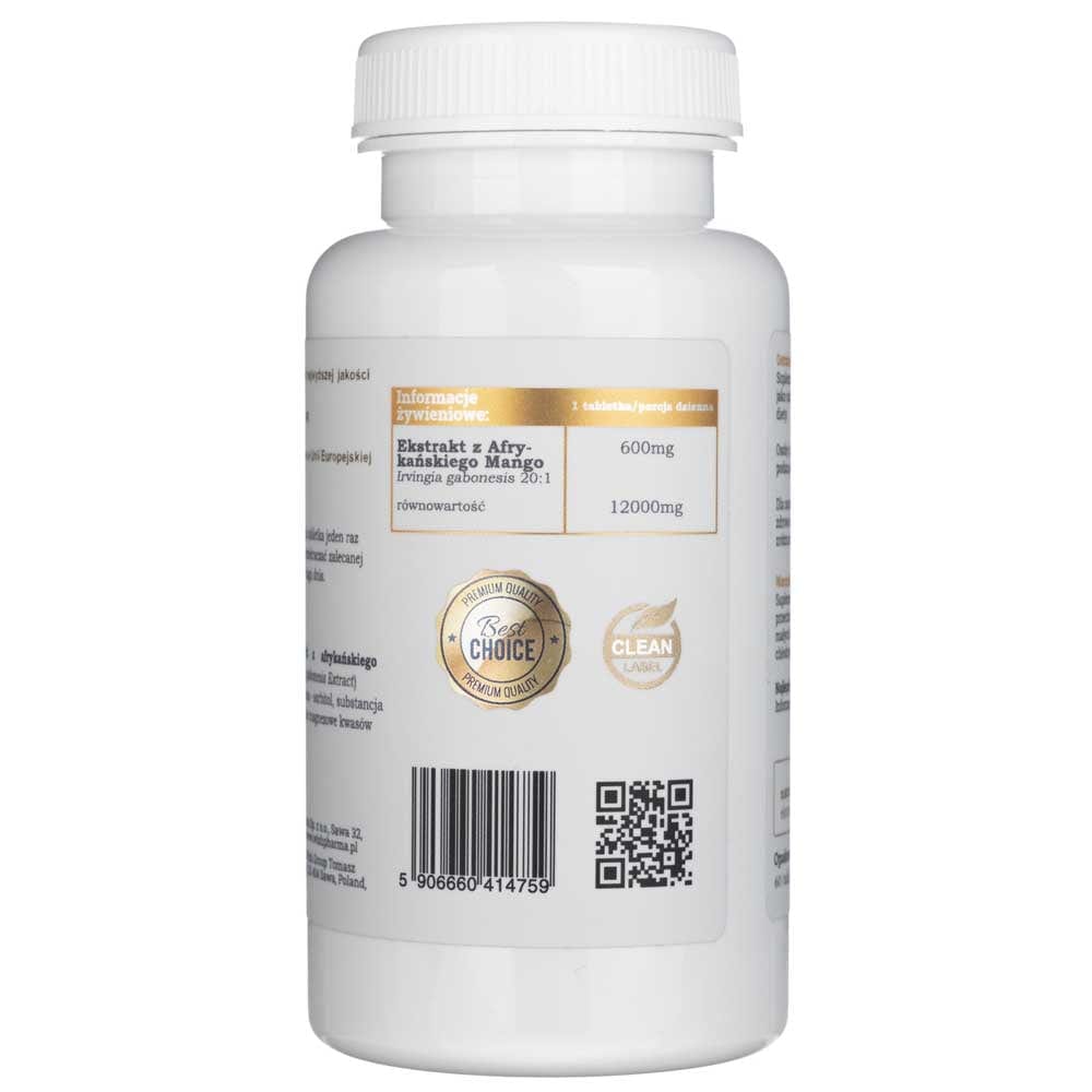 Progress Labs African Mango FORTE 20:1 6000 mg - 60 Tablets