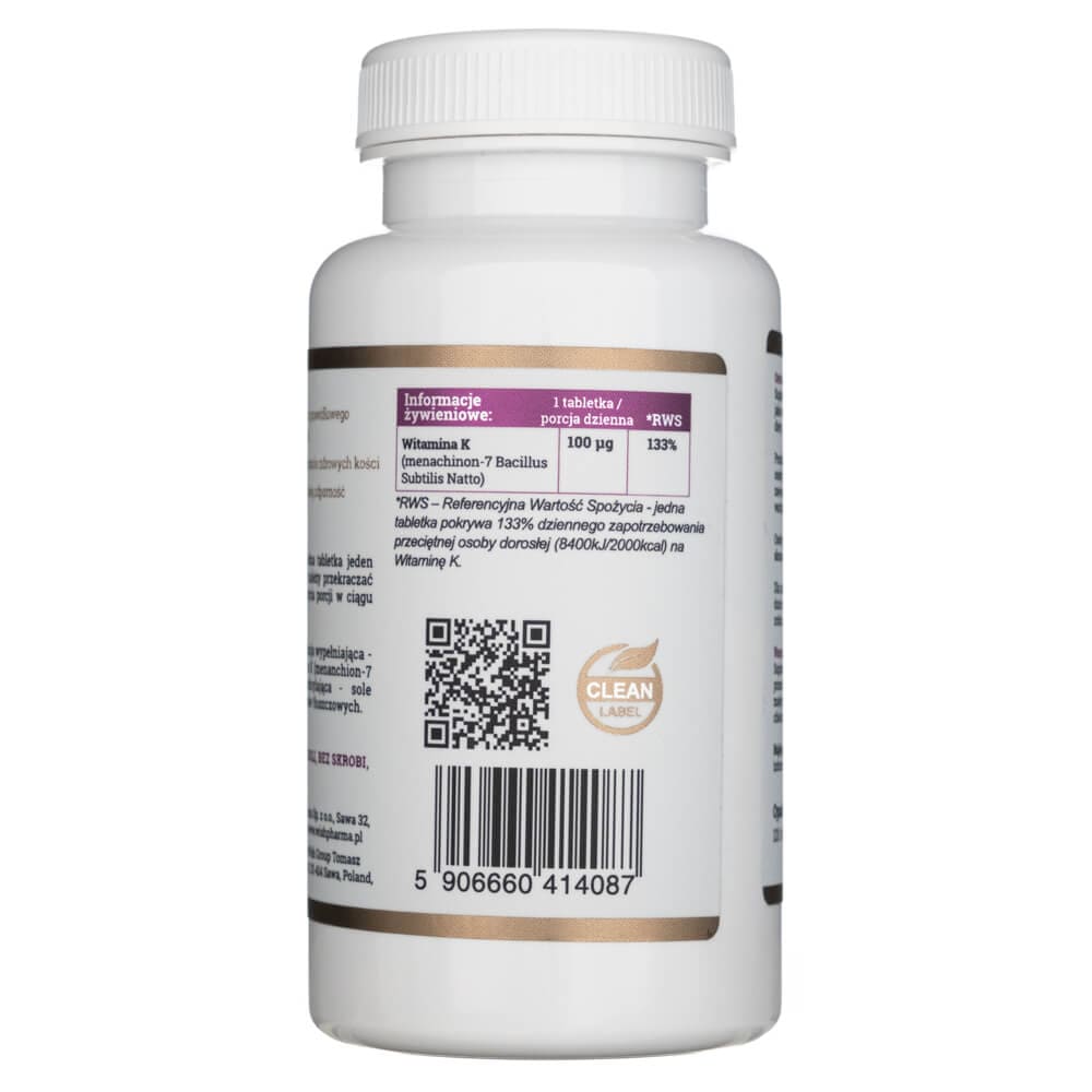 Progress D Tablet Progress Labs Vitamin K2 MK-7 z Natto 100 mcg - 120 tablet – Medpak