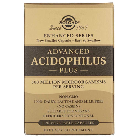 Solgar Advanced Acidophilus Plus - 120 Veg Capsules