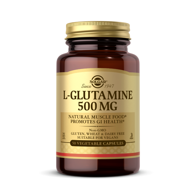 Solgar L-Glutamine 500 mg - 50 Vegetable Capsules