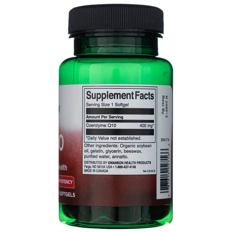 Swanson CoQ10 400 mg - 30 Softgels