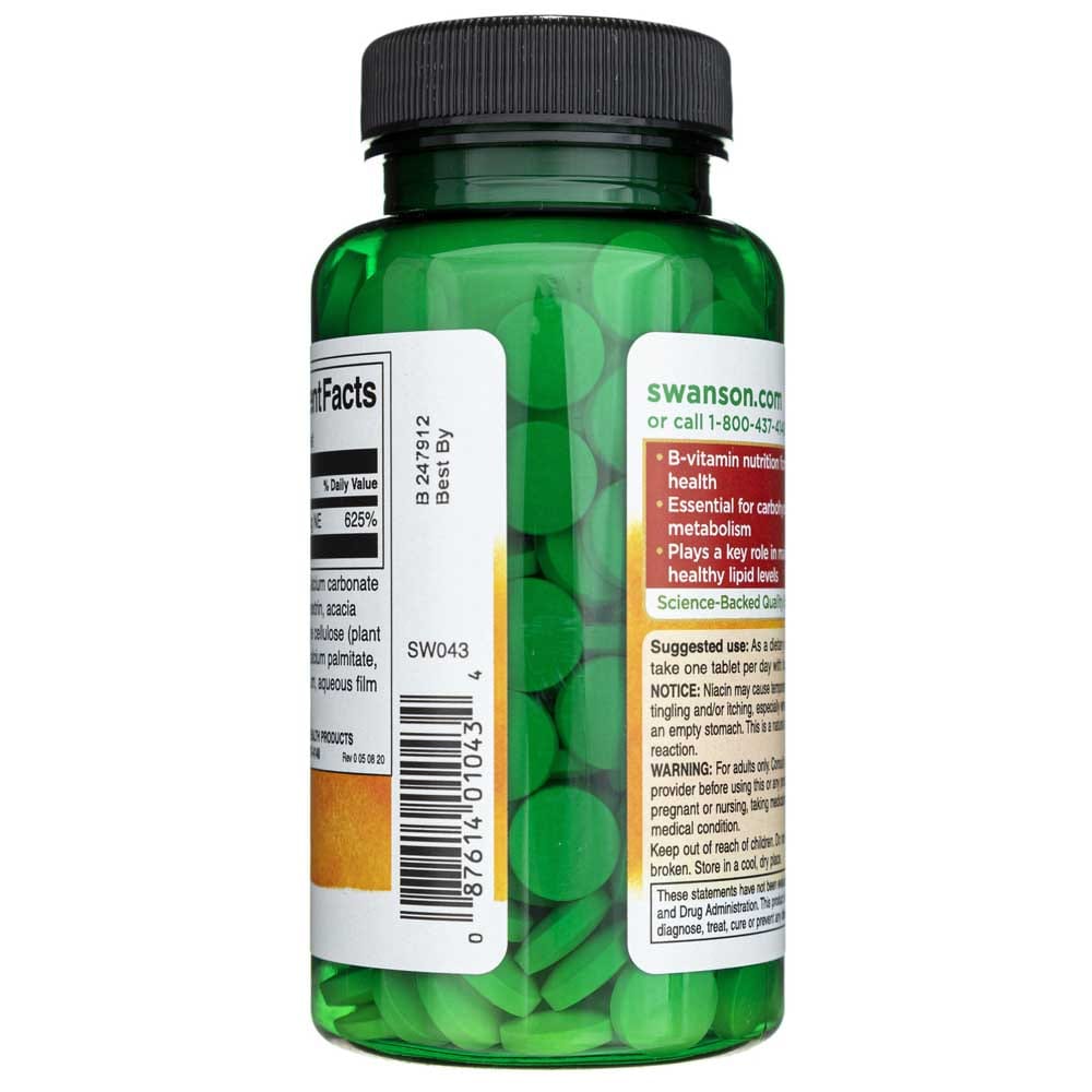 Swanson Niacin 100 mg - 250 Tablets