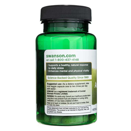 Swanson Ultimate Ashwagandha KSM-66 250 mg - 60 Veg Capsules