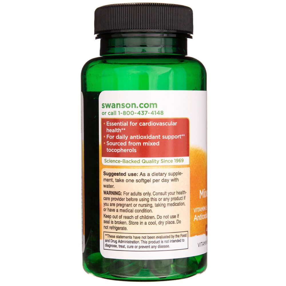 Swanson Vitamin E Mixed Tocopherols 400 IU - 100 Softgels